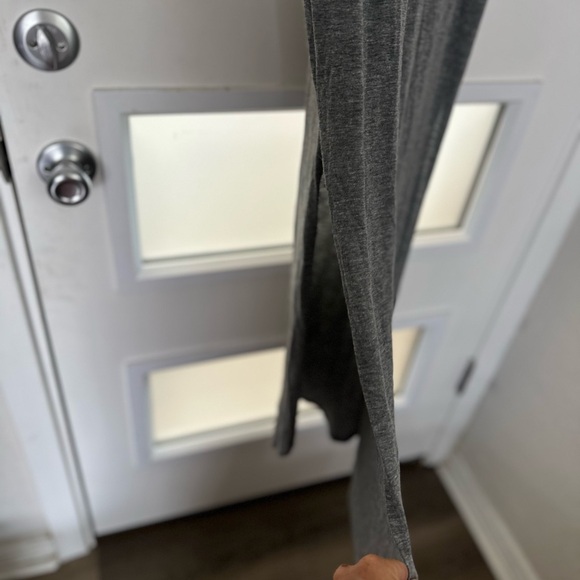 FREE PEOPLE FP BEACH side CUTOUTS DOUBLE SPLITS maxi DRESS GRAY XS - Picture 4 of 5